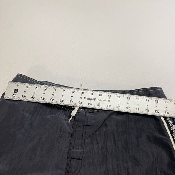 Quiksilver Dark Grey VTG Swim Trunks Size 34 - Picture 6 of 10